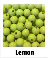 Holzperlen 12mm lemon